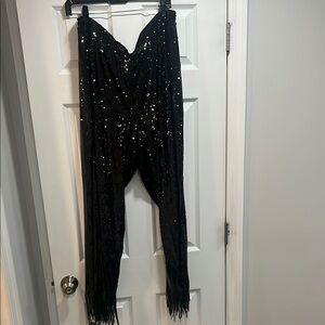 H&M Black Sequin Pants